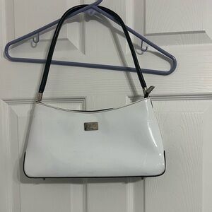 White with black accents Beijo bag med size used